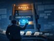 Procurement manager inserting a standardized evidence pack into a Decision Ladder (defaults → checklists → gates).