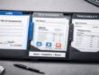Open compliance binder with tabbed sections labeled LOG, Test Evidence, and Traceability; signature and date visible.