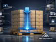 Illustration of stacked folding cartons on a pallet showing measured load paths and 3PL stacking audit factors.