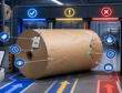 Kraft paper roll at a pre-production inspection gate with release, caution, and hold decision indicators.