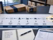Procurement desk with backward planning timeline for seasonal paper bag stock readiness.