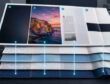 Infographic showing heavy-coverage print zones linked to paper properties in a sheetfed offset print shop.